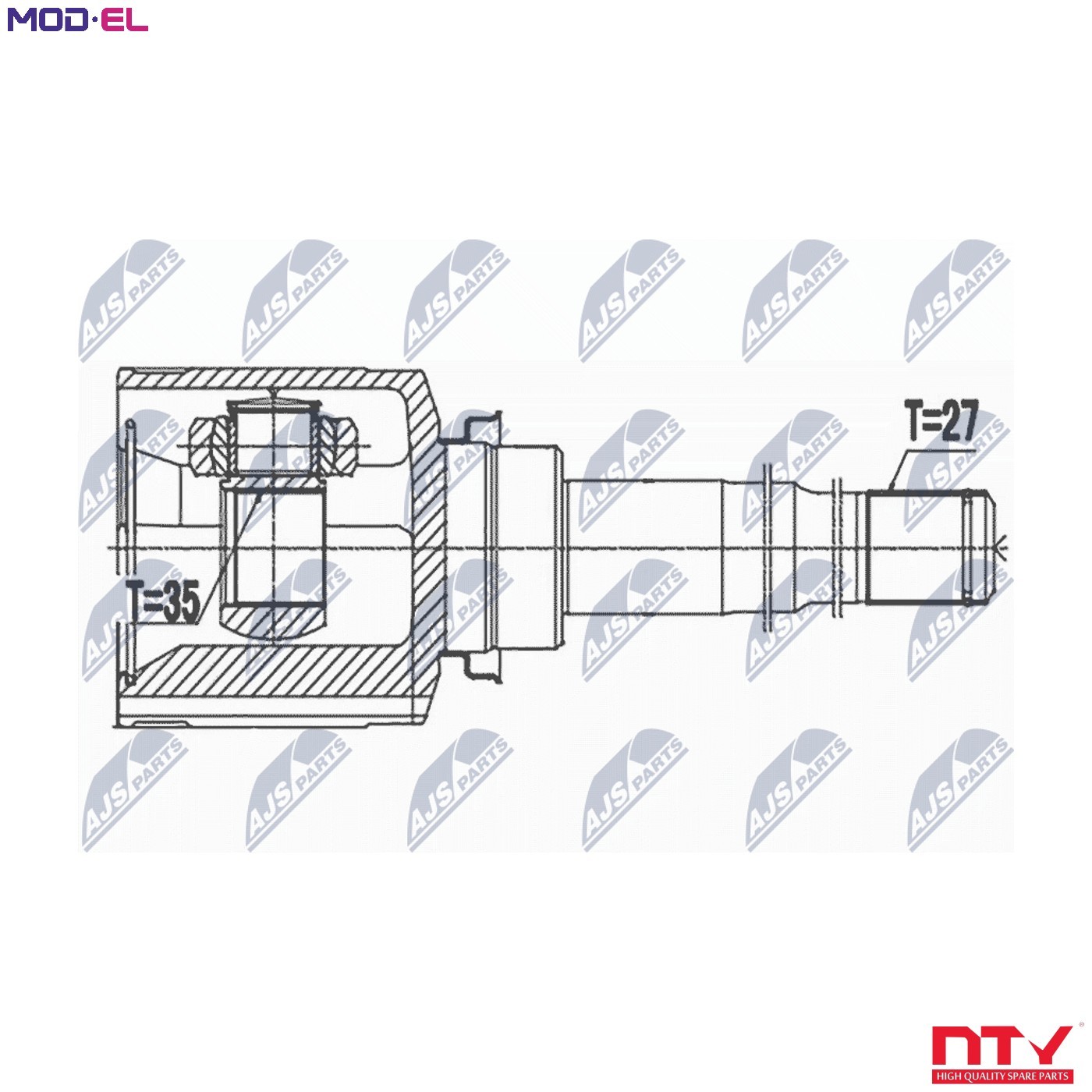 JOINT KIT DRIVE SHAFT NPW-MS-070 FOR MITSUBISHI OUTLANDER/III ASX LANCER/VIII