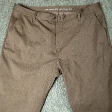 Rhone Pants Mens Size 38x30 Heather Brown Commuter Pant Classic Fit Stretch City