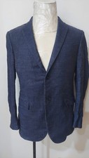 Corneliani Men s Blue Wool Silk Blazer Jacket Made In Italy Size 50R Lightweight