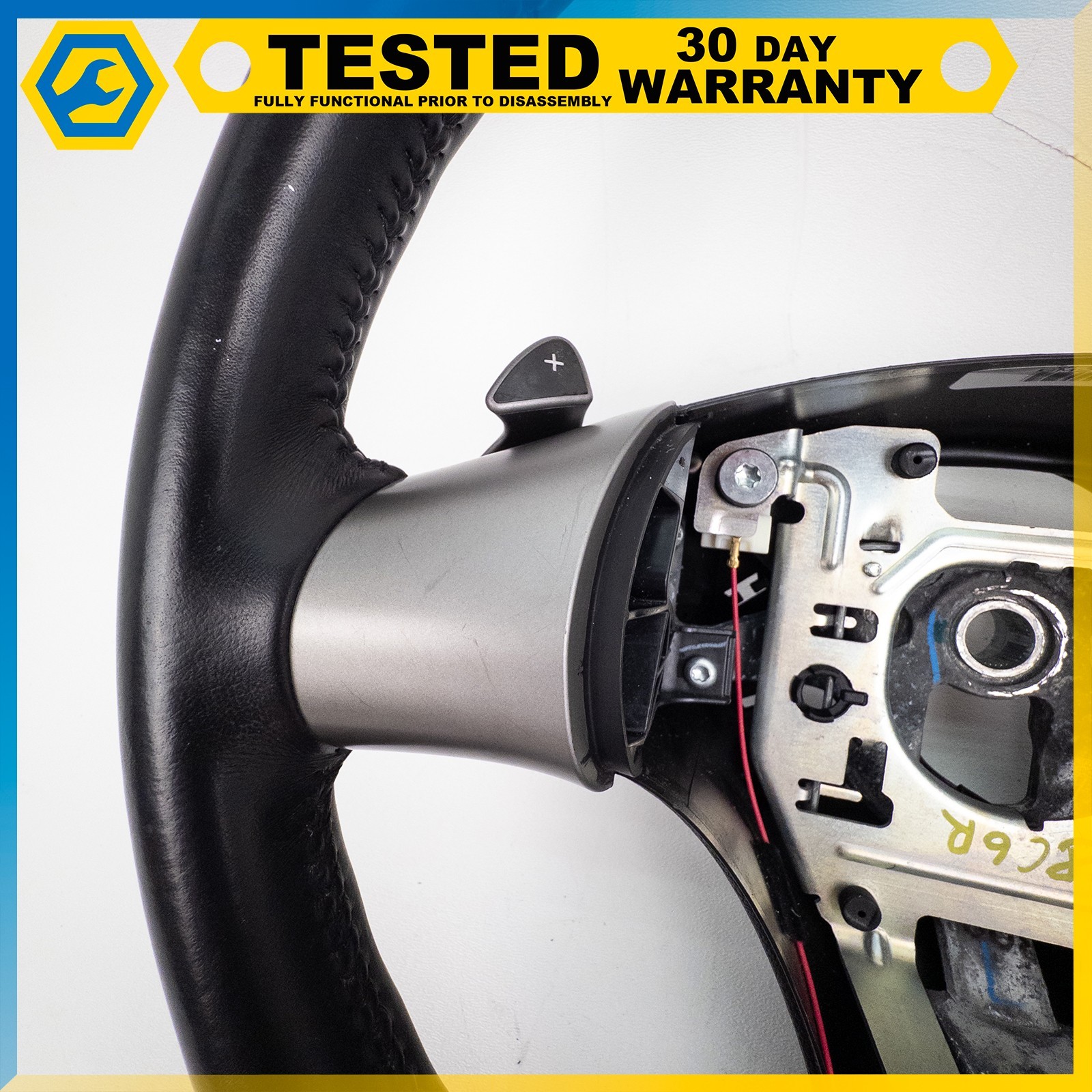 05-13 CHEVROLET CORVETTE C6 DRIVER STEERING WHEEL ASSEMBLY PADDLE SHIFT BLACK OE