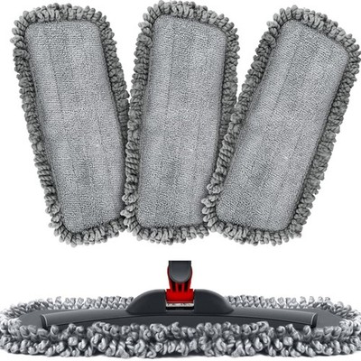 Mikrofaser Mop Pads 17.3x7.4in - Waschbare Reinigungspads für  Sauberkeit