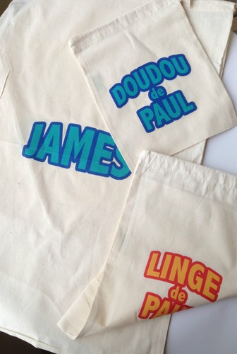 SAC à LINGE a personnaliser LESSIVE vetements enfants Taille XL Grand modèle - Imagen 2 de 2