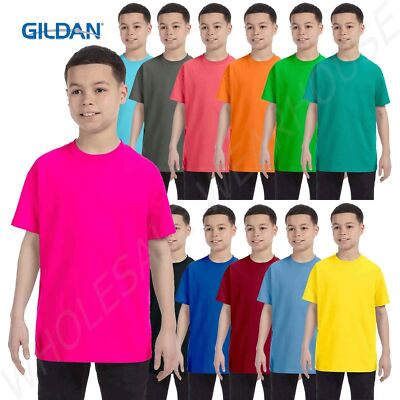 Gildan Youth Short Sleeves Heavy Cotton 5.3 oz XS-XL T-Shirt G500B 5000B