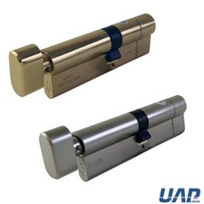 UAP Thumb Turn Euro Cylinder Barrel Door Lock 1 Star Kitemarked, Multiple Sizes