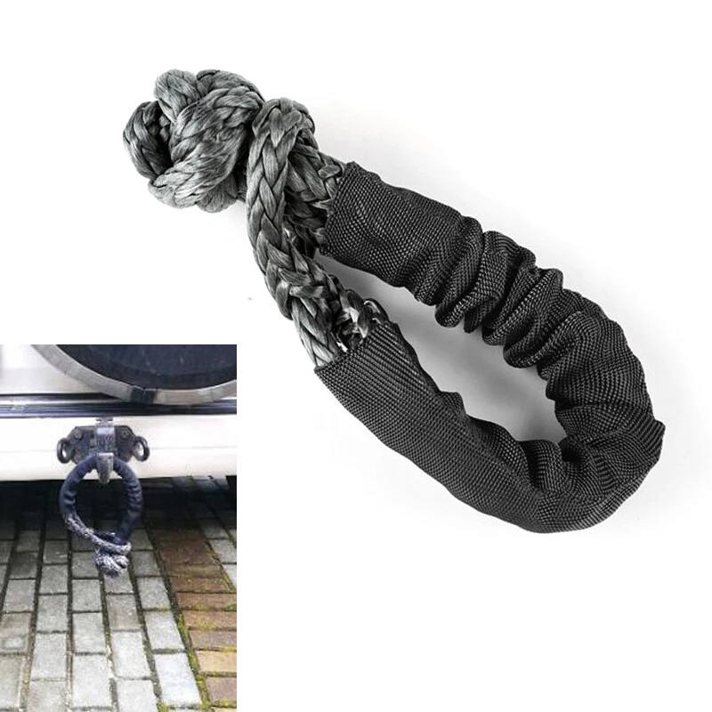 1 x Cable de conexión de barra de remolque todoterreno UTV para automóvil cable de línea de tracción de cabrestante de nailon 10T Foto 3 de 4