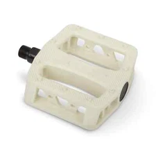 AUTHENTIC SE BIKES 12 O'CLOCK PC PEDALS - BMX PEDALS - 9/16" - SET OF 2 - WHITE