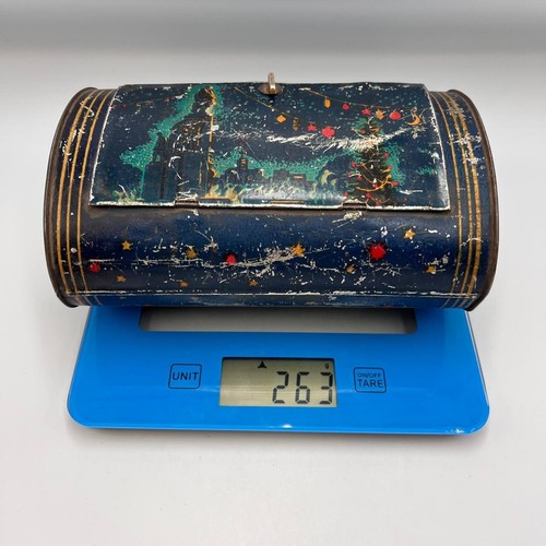 Vintage 1959 USSR Christmas Kids Toy Candy Box Bag Happy New Year Tin Holiday - Picture 4 of 7
