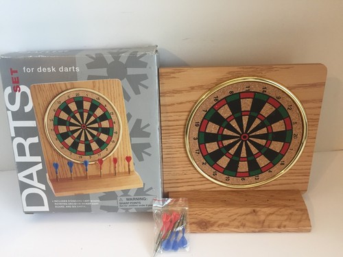 Wooden Dart set for Desk Darts Target products NEW! - Picture 2 of 2