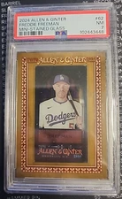 2024 Topps Allen & Ginter Freddie Freeman Framed Stained Glass Mini /25 NEW!