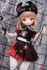 Rock and Roll Sweet Honey Clothes for 1/6yosd 1/4MSD Puyoo Shoushou BJD Doll