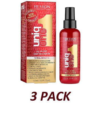 REVLON Uniq One All in 1 Hair Treatment 5 oz (3 Pack)