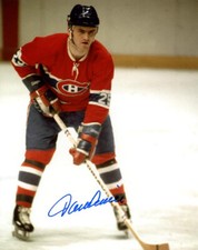 JACQUES LEMAIRE SIGNED 8x10 PHOTO MONTREAL CANADIANS LEGEND RARE BECKETT BAS
