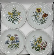 Floral dessert Plates Vohenstrauss Johann Seltmann Floral set of 4