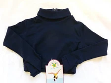 Crop Top Gym Long Sleeve Lightweight J B Bloomers #1930&2930 Gym top NAVY  