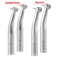 1-2 Dental LED Fiber Optic Turbine Handpiece Fit KaV 4/6 Hole LED Swivel Coupler
