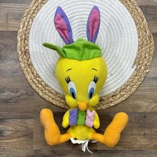Looney Tunes Tweety Bird Easter Bunny Plush Stuffed Animal 13”