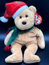 NEW TY Beanie Baby Bear - 2003 HOLIDAY TEDDY 9 inch
