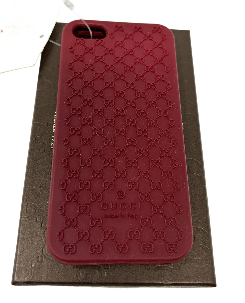 Red gucci iphone best sale case