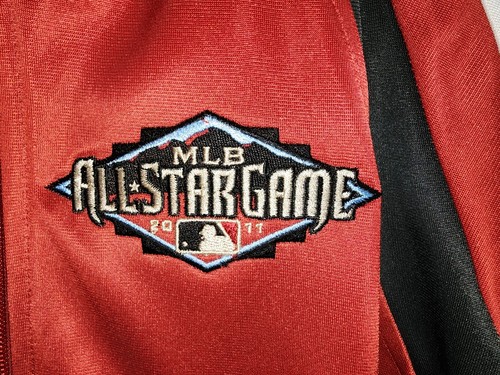 Majestic Womans MLB All Star Game Warm Up Jacket Red & White Size S - Picture 4 of 15