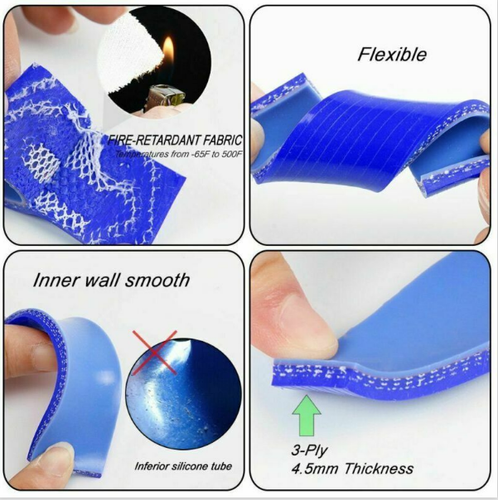 Silicone Coolant Radiator Hose Kit For GM Chevrolet Truck 5.0L 5.7L V8 1988-1995 - Foto 13 di 13