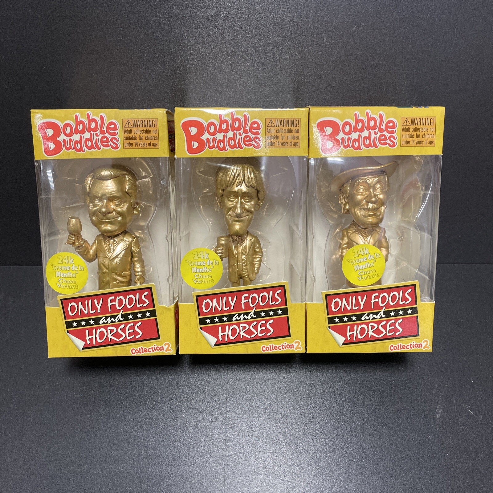ONLY FOOLS AND HORSES • MINI Bobble Buddies Del Boy, Grandad & Rodney *Chase*