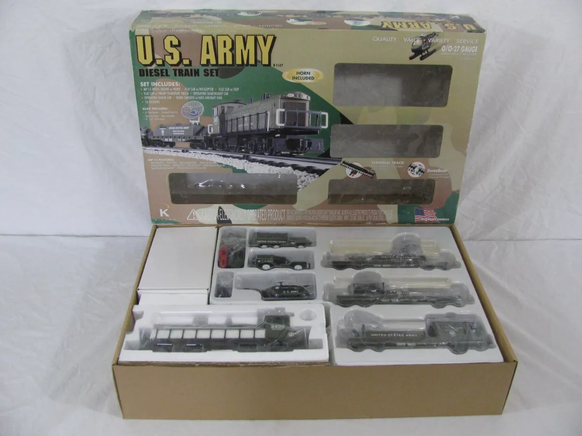 O scale best sale military train sets