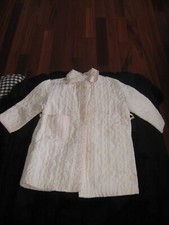 Vintage 1950's Baby Pink Quilted Housecoat 18" from Neck to Base