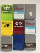 Lot Of 9 Sony PlayStation 1 PS1 PSX Memory Cards