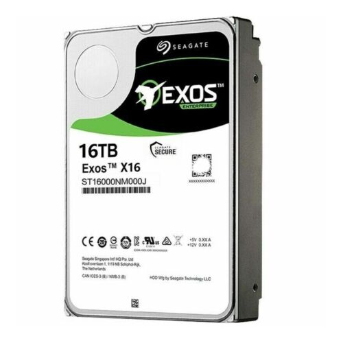 Seagate Exos X16 16TB Sata 6Gb/s 3.5" Internal HDD Hard Disk Drive ST16000NM000J - Picture 2 of 3