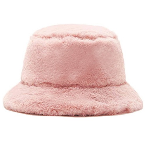 Gorra gorra 2021 para mujer de piel de cubo peluda a prueba de viento cálida felpa lisa mullida tono peluche - Imagen 13 de 15