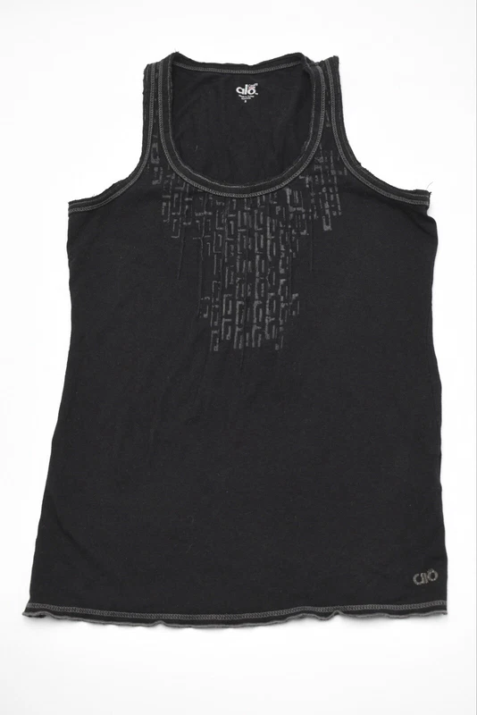 alo-yoga ribbed knit muscle cut off cotton blend tank-top