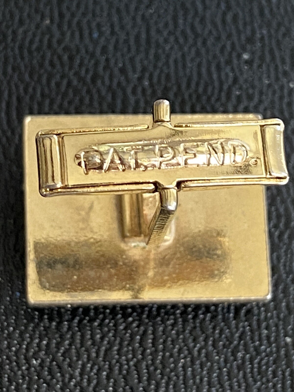 Black Formal Rectangle Black Stone Cufflinks - image 6