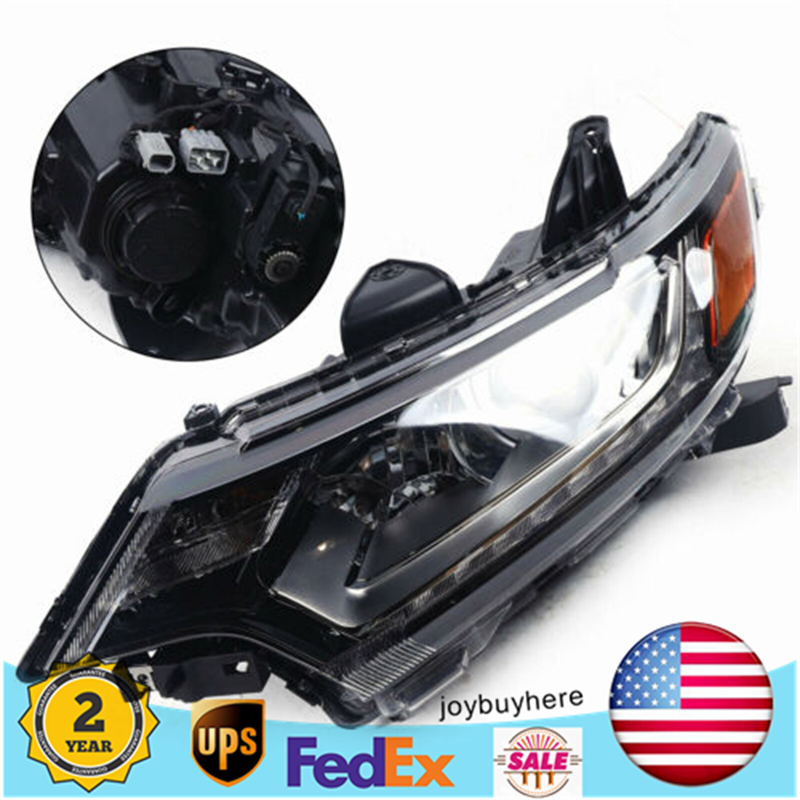 For Mitsubishi Outlander 2016-20 Left Side Halogen Headlamp LED w/ DRL Headlight