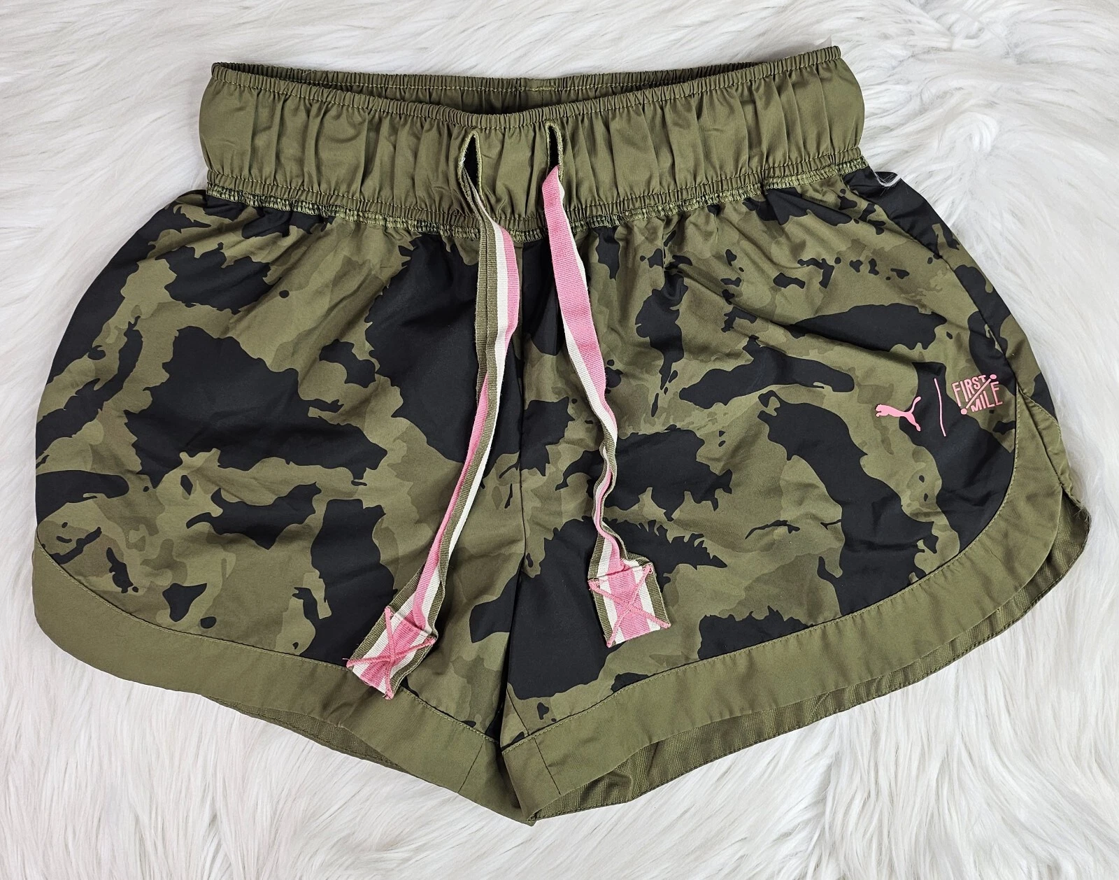 Puma Womens The First Mile Printed Training Shorts (S)