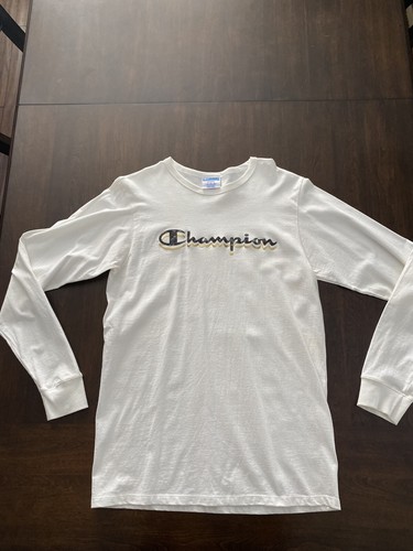 Champion Long Sleeve T-Shirt Mens White 