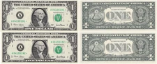 2001 $1 Boston District Star Notes 2 Consecutive Fr 1926-A* Uncirculated