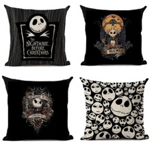 Nightmare Before Christmas Halloween Cushion Cover Skull Jack Home UK Seller