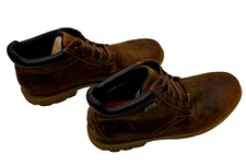 Rockport Hydro Shield Waterproof Boots Leather Brown 14 NEW