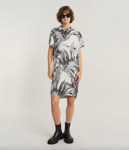 G-Star Palm Printed LOOSE T-SHIRT DRESS TUNIC Size M RRP: $149 - Picture 3 of 10
