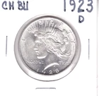 1923-D Peace Dollar, Great Strike, Original Mint Luster   Choice BU