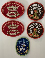 Lot of 5 - Bowling Patches - American Junior Bowling Congress