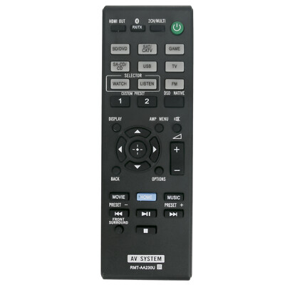New Replaced Remote Control RMT-AA230U for Sony AV Receiver STR-DN1070 STRDN1070