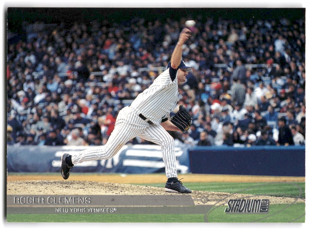 Roger Clemens #87 Baseball Cards 2002 Stadium Club trading card — raw and PSA graded price guide