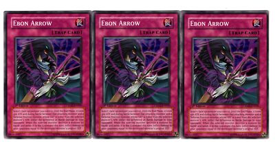 Yugioh- 3X Ebon Arrow - Common - 1st Edition - CRMS-EN069 - Near Mint