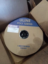 ULINE 4MIL POLY TUBING 2.5"" x 1500' S-15163 U-LINE ROLL
