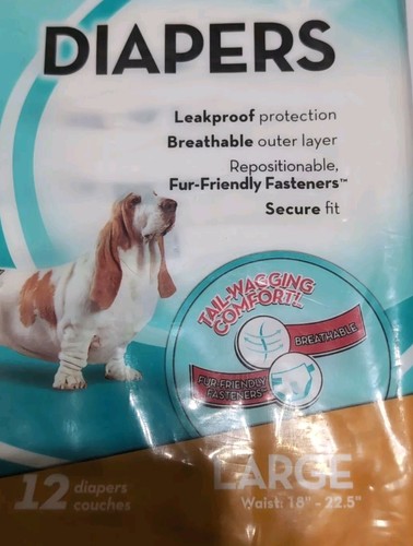 Simple Solution Disposable Dog Diapers for Large Female Dogs Super Absorbent New - Picture 4 of 7
