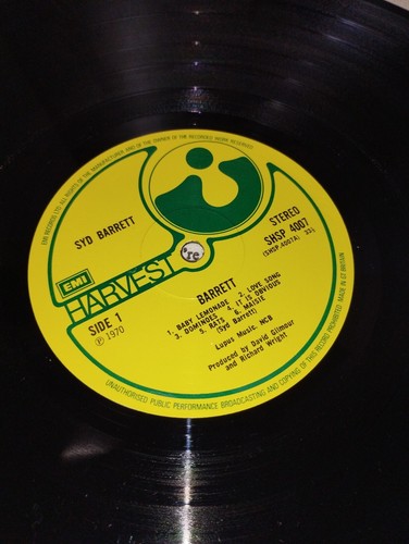 Barrett Syd Barrett LP 33 Giri EMI Harvest LEGGI DESCRIZIONE - Foto 7 di 12
