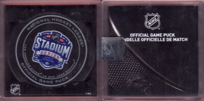 GAME PUCK 2015 STADIUM SERIES OFFICIAL SAN JOSE SHARKS vs LOS ANGELES KINGS #4L
