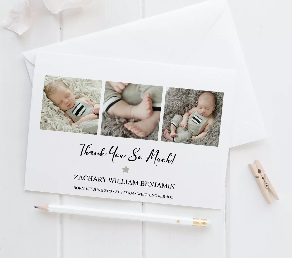 Baby thank you cards cheap cheap