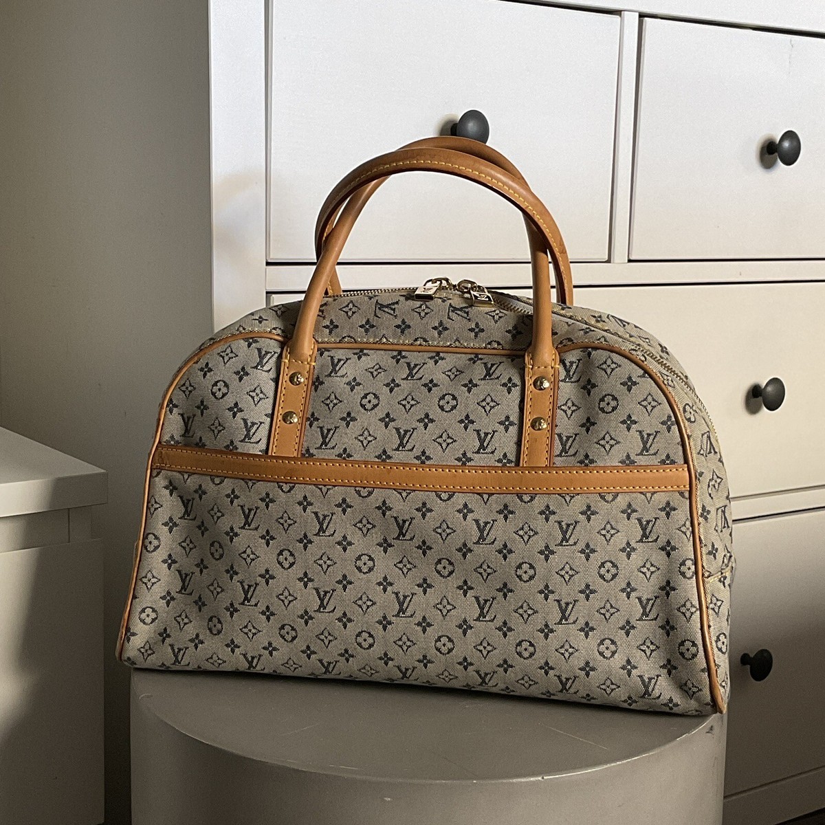 Louis Vuitton Marie Mini Lin Denim Bag | eBay